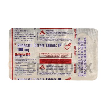 Abhigra 100 mg HAB Pharmaceuticals
